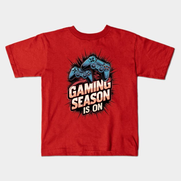 Gaming Season Kids T-Shirt by UrbanBlend